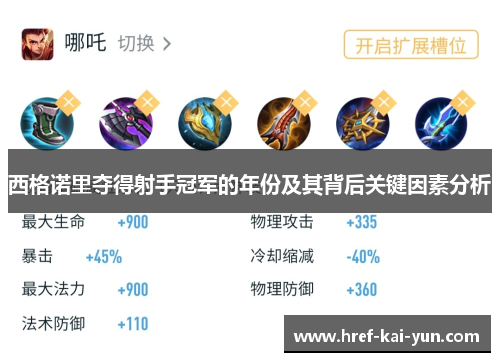 西格诺里夺得射手冠军的年份及其背后关键因素分析